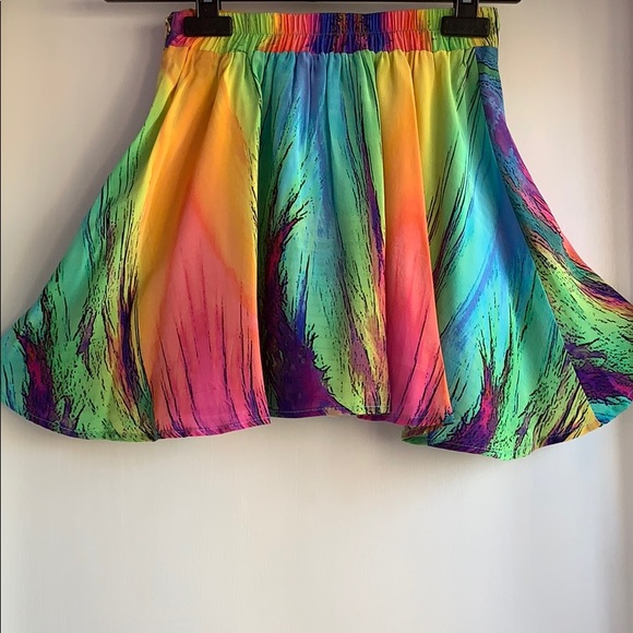 Naven 100% silk tie dieprint🌈miniskaterskirtsizeS - Picture 2 of 3